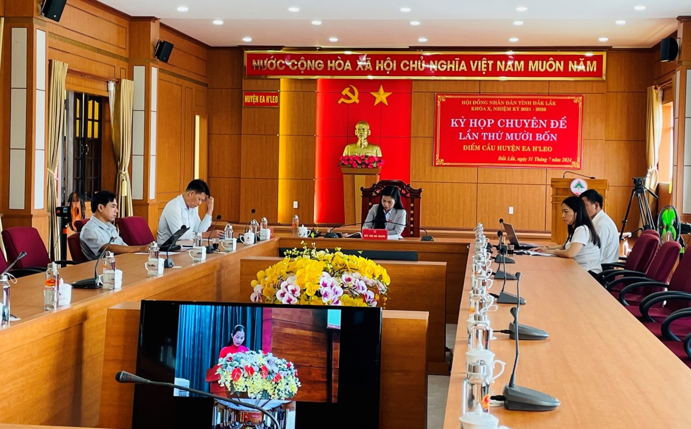 HĐND tỉnh Đắk Lắk khóa X, nhiệm kỳ 2021 -2026 tổ chức kỳ họp chuyên đề lần thứ 14